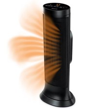 Honeywell Slim Ceramic Tower Heater Black: Indoor Space Heater Adjustable Heaters price