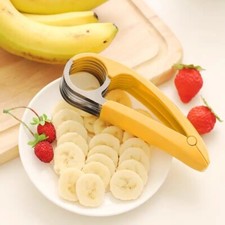 Banana Slicer Fruit Knife Veggie Hotdog Cucumber Cutter Kitchen Gadget Bar Tools Slicers price