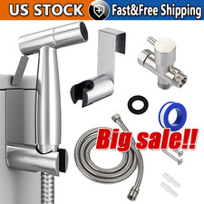 Toilet Shattaf Adapter Hose Bidet Spray Stainless Steel Handheld Shower Head US Bidet price