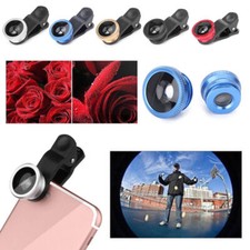 3 In 1 Fish Eye Wide Angle Macro Camera Clip-on Lens Fit Universal Mobile Phone Mobile Phone Lens price