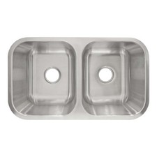 Undermount Stainless Steel Double Basin Kitchen Sink 31 1/2 " x 18 1/8" x 9" Sinks price