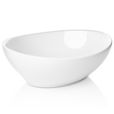 Modern Ceramic Vessel Sink - Bathroom Vanity Bowl -Small Oval White Sinks price