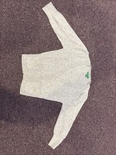 United Colors Of Benetton Girls Cable Cardigan W/ Pockets & Bow, Grey - Sz XXS/3 Baby Cardigan price