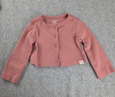 Carter's 12M Girls Light Orange Knit Cotton Cardigan Long Sleeve Button Up Baby Cardigan price