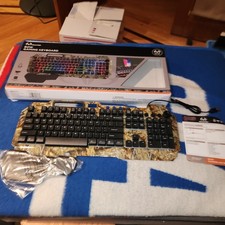 Realtree Bow GRLT1006 RGB Gaming Keyboard – Backlit w/ Detachable Wrist Rest NEW Gaming Keyboard price