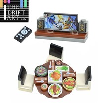 City House TV Desk Chair Furniture Phone  For Lego Sets Building Blocks Set DIY TV Chair price