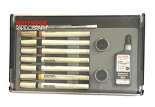 KOH-I-NOOR RAPIDOGRAPH Set 7 Pens, Ink Artist Drawing Graphic Technical 3165 Technical Drawing and Graphic Pen price