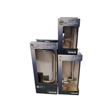 3 PC SET  BATH ACCESORIES. TOWEL ARM,TOILET PAPER HOLDER, ROBE HOOK BATHROOM SET Towel & Bathrobe Set price