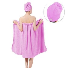 Soft Spa Bath Body Wrap Set Towel Bathrobe With Fast Dry Hair Drying Cap Light Towel & Bathrobe Set price