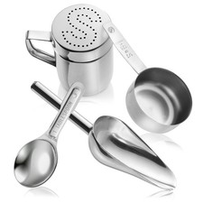 Stainless Steel Popcorn Machine Accessories - 4 Piece w/ Scoop and Salt Shaker Popcorn Machines price