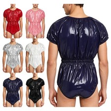 Men's Waterproof Diaper Cover Jumpsuit with Buttoned Crotch Leakproof Bodysuit Men's Bodysuit price