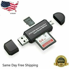 Micro USB OTG to USB 2.0 Adapter SD/Micro SD Card Reader With Standard USB Male Card Readers price