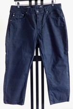 Protege Cropped Pants Mens Size 34R Black Cotton Capri Length 34x25 Men's Capri Pants price