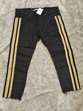 Golden Jean, Capri Style Cut Off Bottoms Made USA black and gold stripes mens 34 Men's Capri Pants price