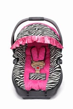 Britax Infant Car Seat Cover Zebra Hot Pink Minky Safari Theme Baby/Toddler Baby Car Seat price