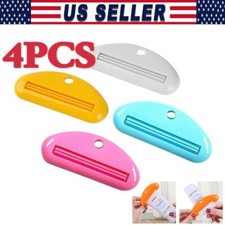 4× Plastic Tube Squeezer Toothpaste Dispenser Holder Rolling Bathroom Extract Toothpaste Holder price