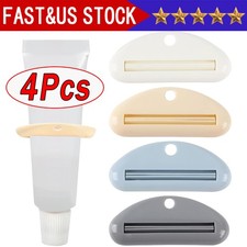 4-Piece Tube Squeezer Dispenser Set - Toothpaste Holder Roller, Bathroom Extract Toothpaste Holder price