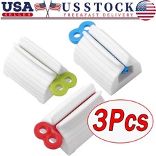 3Pcs Toothpaste Squeezer Bathroom Tube Easy Stand Dispenser Rolling Holder Seat Toothpaste Holder price