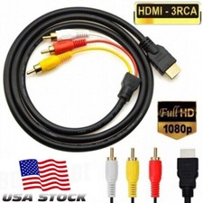 HDMI To RCA AV Adapter Converter Cable CVBS 3RCA 1080P Composite Video Audio Composite Cable price