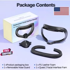 Face Cushion Pad for Meta Quest 2 VR Facial Interface Replacement PU Leather ... VR Headset price