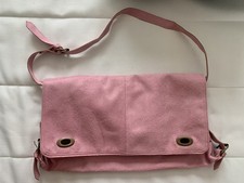 Coll Campus Pink Faux Suede Messenger Shoulder Bag Y2K Coquette Adjustable Strap Women's Messenger Bag price