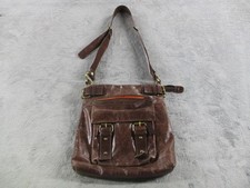 Tano Crossbody Bag Womens Brown Leather Messenger Adjustable Strap Pockets Women's Messenger Bag price