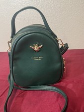 Aluda Piju Mint Green Faux Leather Crossbody Purse Golden Bee Emblem Women's Messenger Bag price