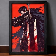 Guts Berserk Digital Poster PNG Anime Wall Art Poster price
