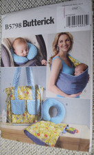 Butterick Pattern 5798 Baby Changing Pad Neck Support Pillow Diaper Bag Uncut Baby Neck Support price