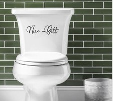 BERRYZILLA Nice Butt Decal Trendy Cute Funny Joke Sticker Bathroom Toilet Decor Toilet Sticker price
