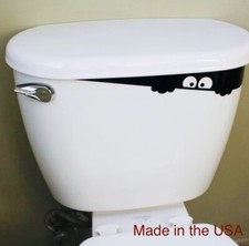 Toilet Monster Vinyl Decal - Bathroom Decor Die Cut  | Sticker Funny Kids Mimic Toilet Sticker price