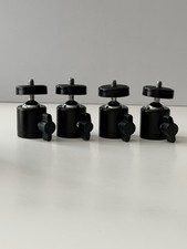 4 Pack  Metal Mini Tripod Ball Head Mount 1/4” 360 Swivel Degree Adapter Tripod Heads price