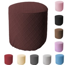 Ottoman Footstool Covers Cafe Stretch Round Chair Seat Cushion Cover Slipcover Cafe & Canteen Chair price