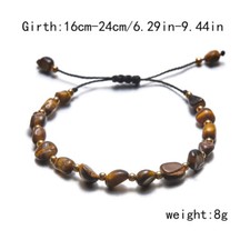 Fashion Crystal Natural Stone Braided Beads Bracelet Adjustable Bangle Women New Natural Stone Bracelets price