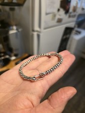 Lagos caviar Style Vintage Sterling Silver bracelet 7.75 Inches 14.5 Grams Natural Stone Bracelets price