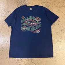 Fruit of the Loom Orlando Florida T Shirt Mens XL Navy Blue Graphic Tee Men's Fantasy Wear price