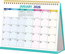 2026-2027 Desk Calendar Small Standing Flip Desktop Calendar Jan 2026-Dec 2027!! Calendar price