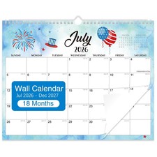 2026-2027 Wall Calendar - 18 Months Wall Calendar 2026-2027 with Thick Paper,... Calendar price