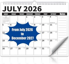 Wall Calendar 2026-2027 (July 2026 - December 2027) - 18 Month Large Hanging Cal Calendar price