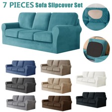 7-Piece Stretch Sofa Slipcover Set for 3 Seater Couch Separate Backrest Cushions Sofa Set price
