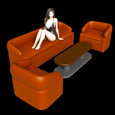 Sofa Set for 6 IN (1:12) Figure Diorama (Painted) Sofa Set price