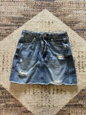 GAP Girls Distressed Blue Denim Mini Skirt Size 10 Girls' Jeans / Denim Skirt price