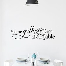 Come Gather at Our Table Wall Decal Sticker Dining Room Decor Family Quote Vinyl Baby Room Wall Decor price