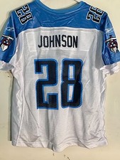 Reebok Women's NFL Jersey Tennessee Titans Chris  Johnson  White sz L Women's Jersey price