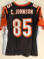 Reebok Women's NFL Jersey Cincinnati Bengals Chad Johnson Black sz L Women's Jersey price