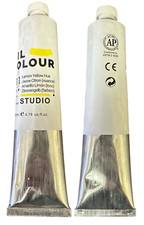 Artist Quality Oil Paint, Color 311 Lemon Yellow, 200 ml Tube, ASTM D4236 Oil Paint price