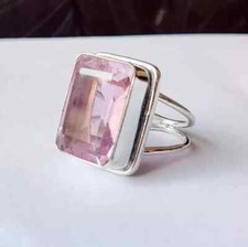Pink Kunzite Gemstone 925 Sterling Silver Ring Handmade Jewelry Ring For Gift Sapphire Ring price