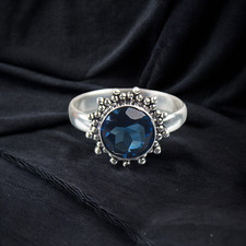 Sapphire Gemstone 925 Sterling Silver Ring Handmade Jewelry Ring For Gift Sapphire Ring price