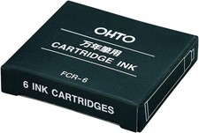 OHTO Cartridge Fountain Pen Cartridge Blue Black Gel Ink FCR-6 Japan Pen Cartridge & Ink price