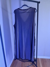 Handmade Gatsby Lady Flapper Dress Sequin Black With Nude Underlay Plus US 24 Slip Dress price